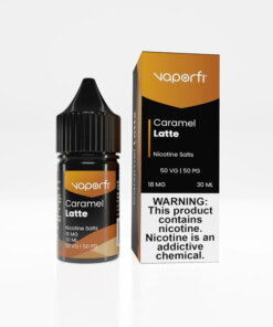 VaporFi Caramel Latte Salt E-Liquid (30mL)